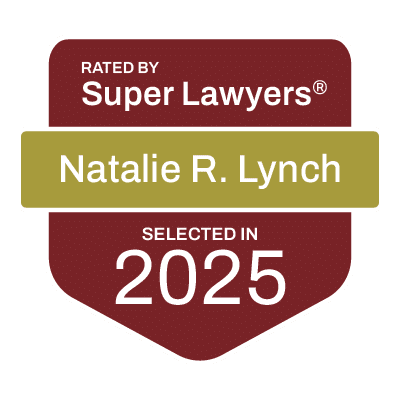 Badge for Super Lawyers, showing that Natalie R. Lynch was selected in 2025