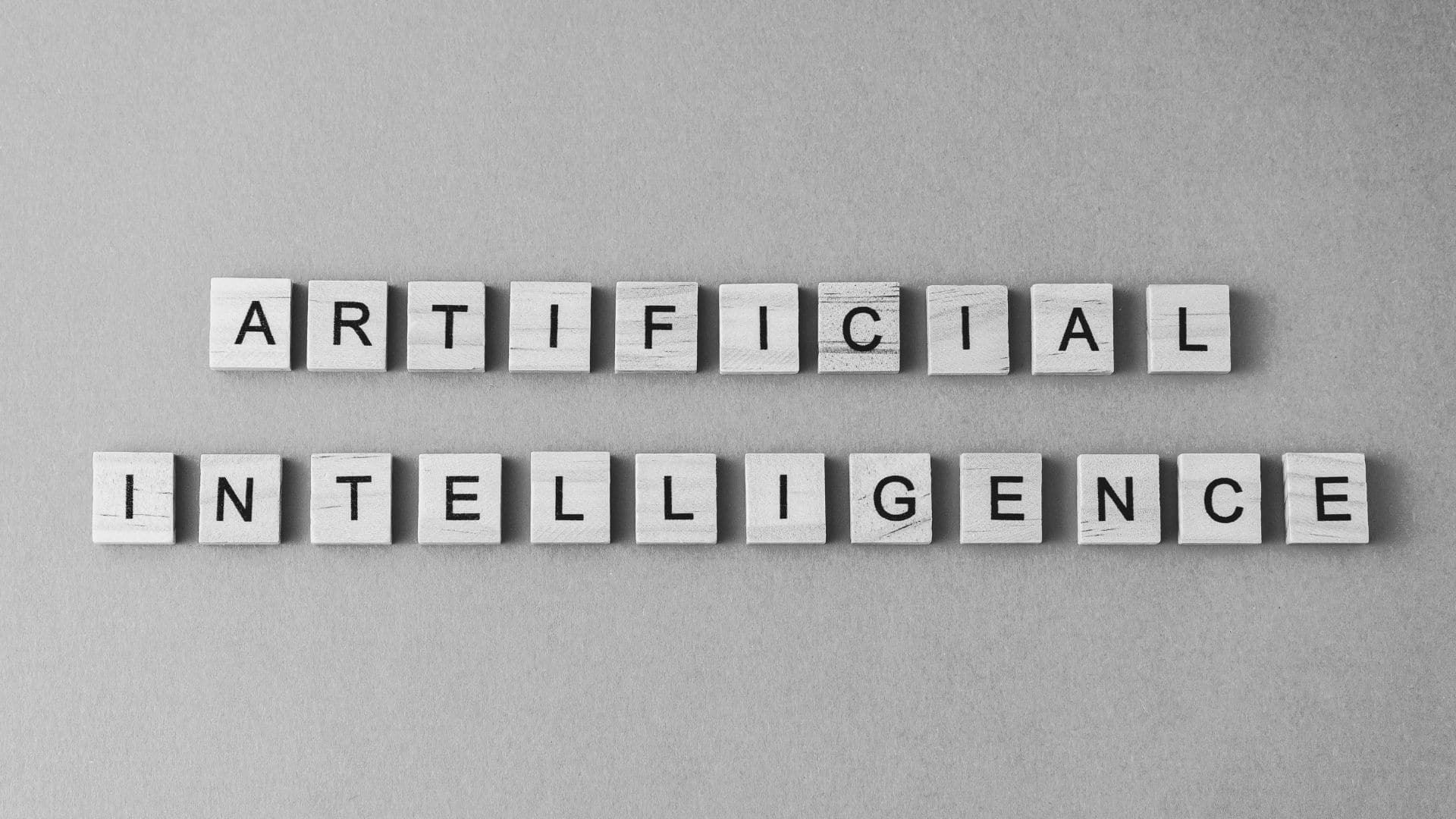 letter blocks that spell "Artificial Intelligence"